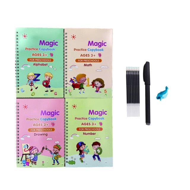 Famtrend™️ Magic Handwriting NoteBooks (Set Of 4)