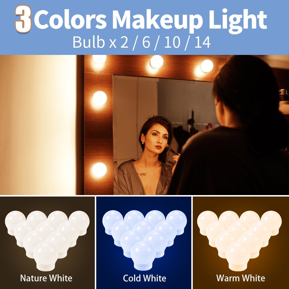 LED Mirror Makeup Light USB Vanity Light LED
